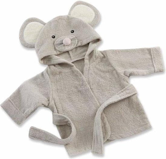 Baby Badjas - Grijs - van 0 tot 12 maanden — afbeelding 5