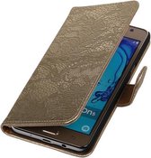 Samsung Galaxy On5 - Lace Goud Booktype Wallet Hoesje