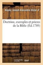 Doctrine, Exemples Et Prieres de la Bible