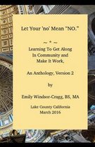 Let Your 'no' Mean No, an Anthology of Community Building Ideas