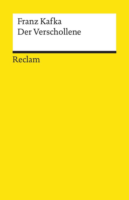 Reclams Universal-Bibliothek - Der Verschollene - cover