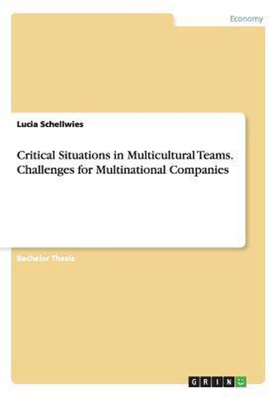 Critical Situations in Multicultural Teams. Challenges for ...