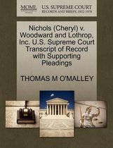 Nichols (Cheryl) V. Woodward and Lothrop, Inc. U.S. Supreme Court Transcript of Record with Supporting Pleadings