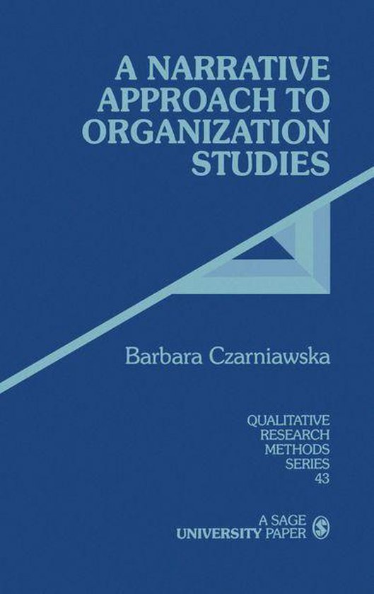 Qualitative Research Methods - A Narrative Approach to Organ ... - cover