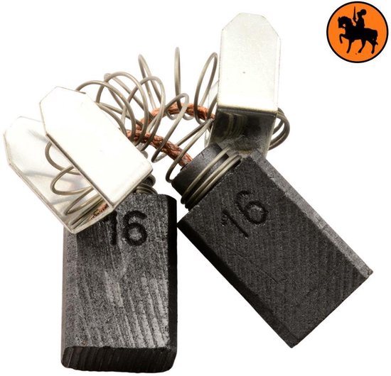 Jeu de balais de charbon pour scie AEG HKS66 - 6.3x10x15mm