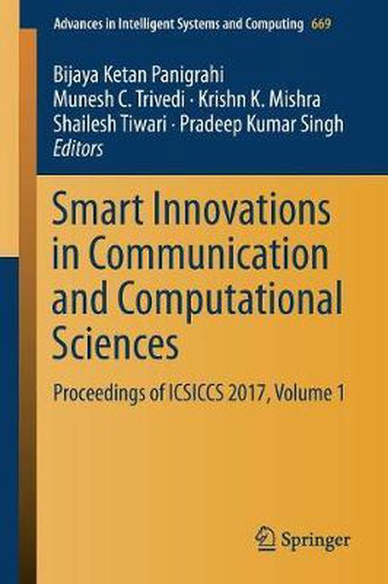 Smart Innovations in Communication and Computational Science ... - cover