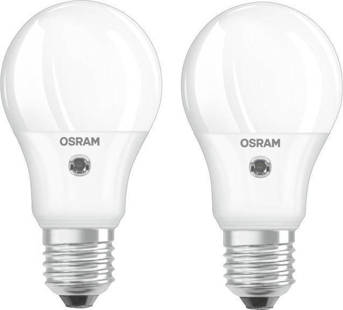 school Christendom levering 2 stuks - Osram led licht/donker sensorlamp E27 5.2W 2700K mat 470lm |  bol.com