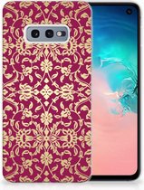 Geschikt voor Samsung Galaxy S10e TPU Hoesje Design Barok Pink