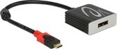 DeLOCK 62727 tussenstuk voor kabels USB C Displayport Zwart