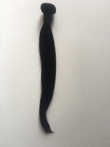 Human hair silky straight kleur 1b 18 inch 46cm