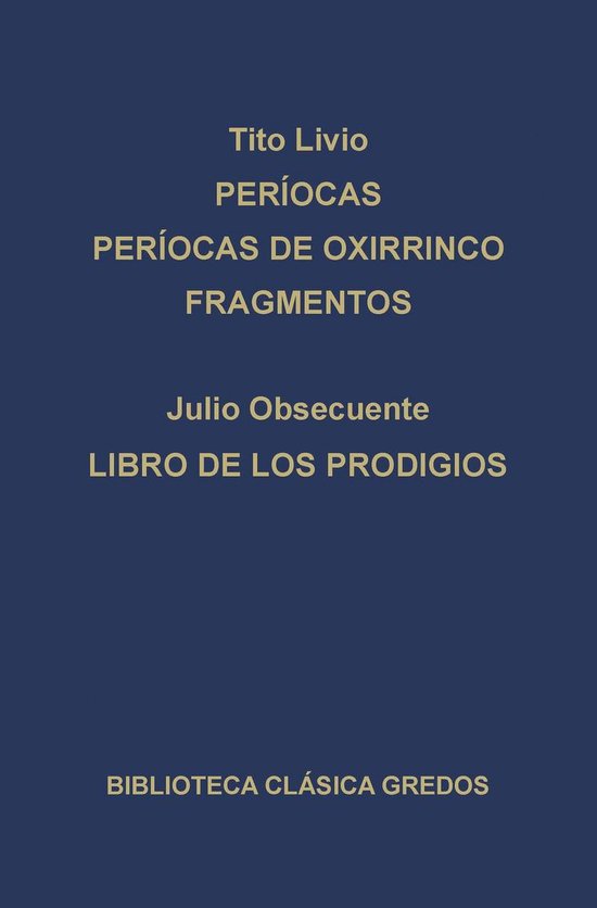 Biblioteca Clásica Gredos 210 - Períocas. Períocas de Oxi ... - cover