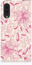 Bookcase Geschikt voor Samsung Galaxy A50 Pink Flowers