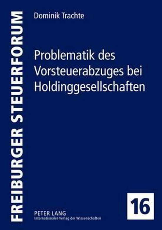 Problematik des Vorsteuerabzuges bei Holdinggesellschaften - cover
