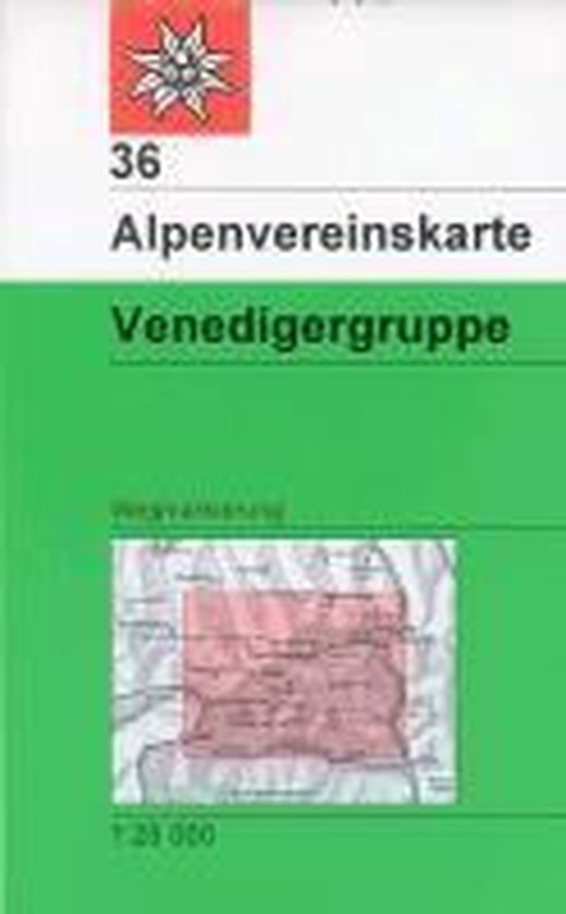 DAV Alpenvereinskarte 36 Venedigergruppe 1 : 25 000 Wegmarki ... - cover