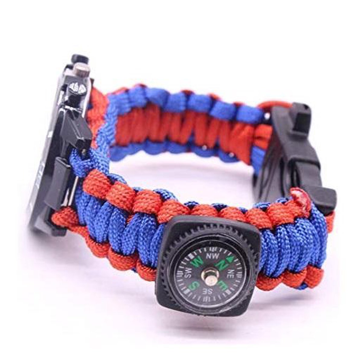 Montre paracord de survie équipée d