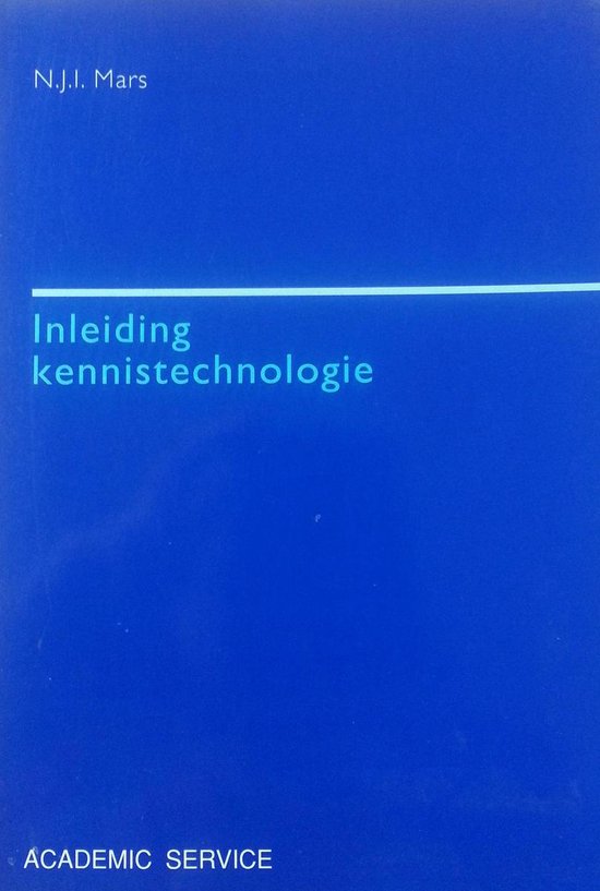 INLEIDING KENNISTECHNOLOGIE - cover
