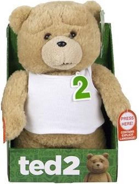 smokkel Oorlogszuchtig Categorie Ted 2 - Witte Shirt Pratende Knuffel 28 cm (Engelse zinnen) | bol.com