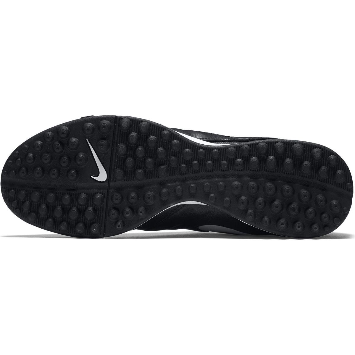 Nike Tiempo Genio II Leather TF - Mens Mens Boots - Turf Trainer -  Black/White/Hyper Orange/Volt