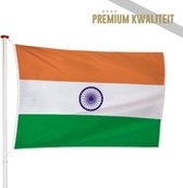 Indiase Vlag India 40x60cm - Kwaliteitsvlag - Geschikt voor buiten