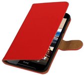 Bookstyle Wallet Case Hoesjes Geschikt voor HTC Desire 830 Rood