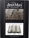 Lex & Max Royal Fur - Losse hoes voor hondenkussen - Rechthoek - Zilvervos - 100x70cm