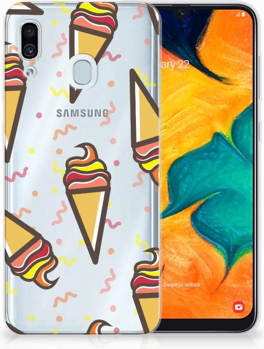 Samsung Galaxy A30 Siliconen Case Icecream
