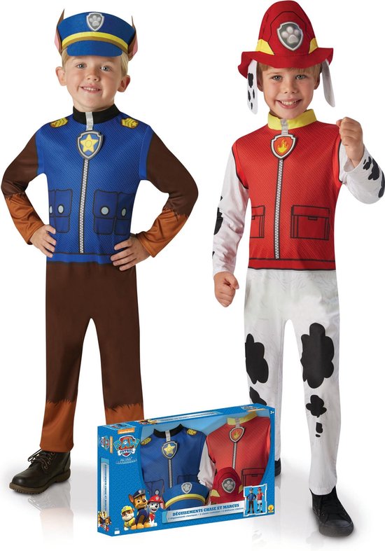 RUBIES FRANCE - Duo kostuum Paw Patrol Chase en Marshall - 92/104 (3-4  jaar) -... | bol.com