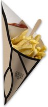 Fonkels Chip ’n Dip Frietzak - Met sausvak - Medium - Karton - Ambachtelijke print