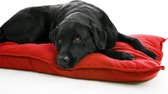 Lex & Max Tivoli - Housse amovible pour coussin chien - Rectangle - 100x70cm - Rouge