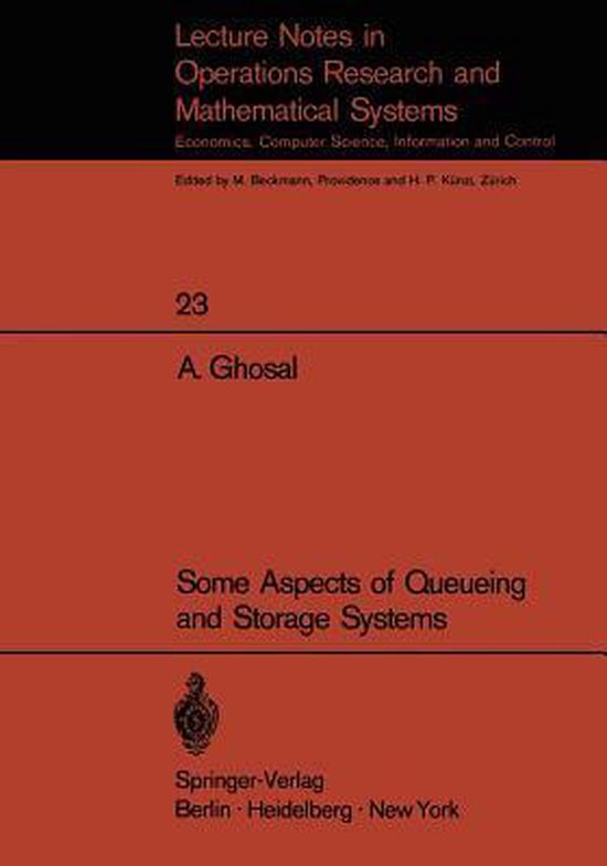 Some Aspects of Queueing and Storage Systems - cover