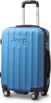 Jeep Makalu - Handbagage koffer - 4 Wielen - TSA-cijferslot - Blauw