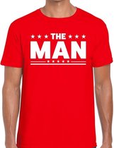 The Man heren shirt rood - Heren feest t-shirts M