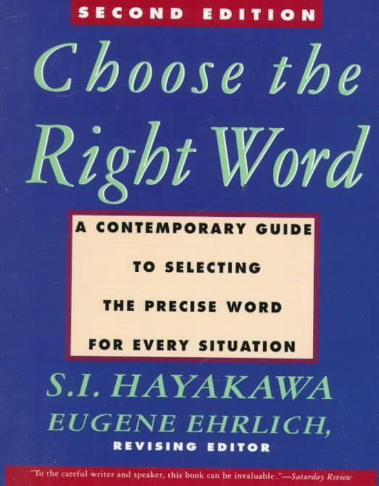 Choose the Right Word - cover