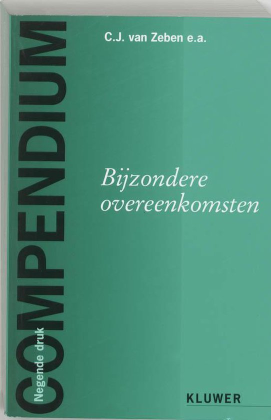Compendium Bijzondere Overeenkomsten - cover