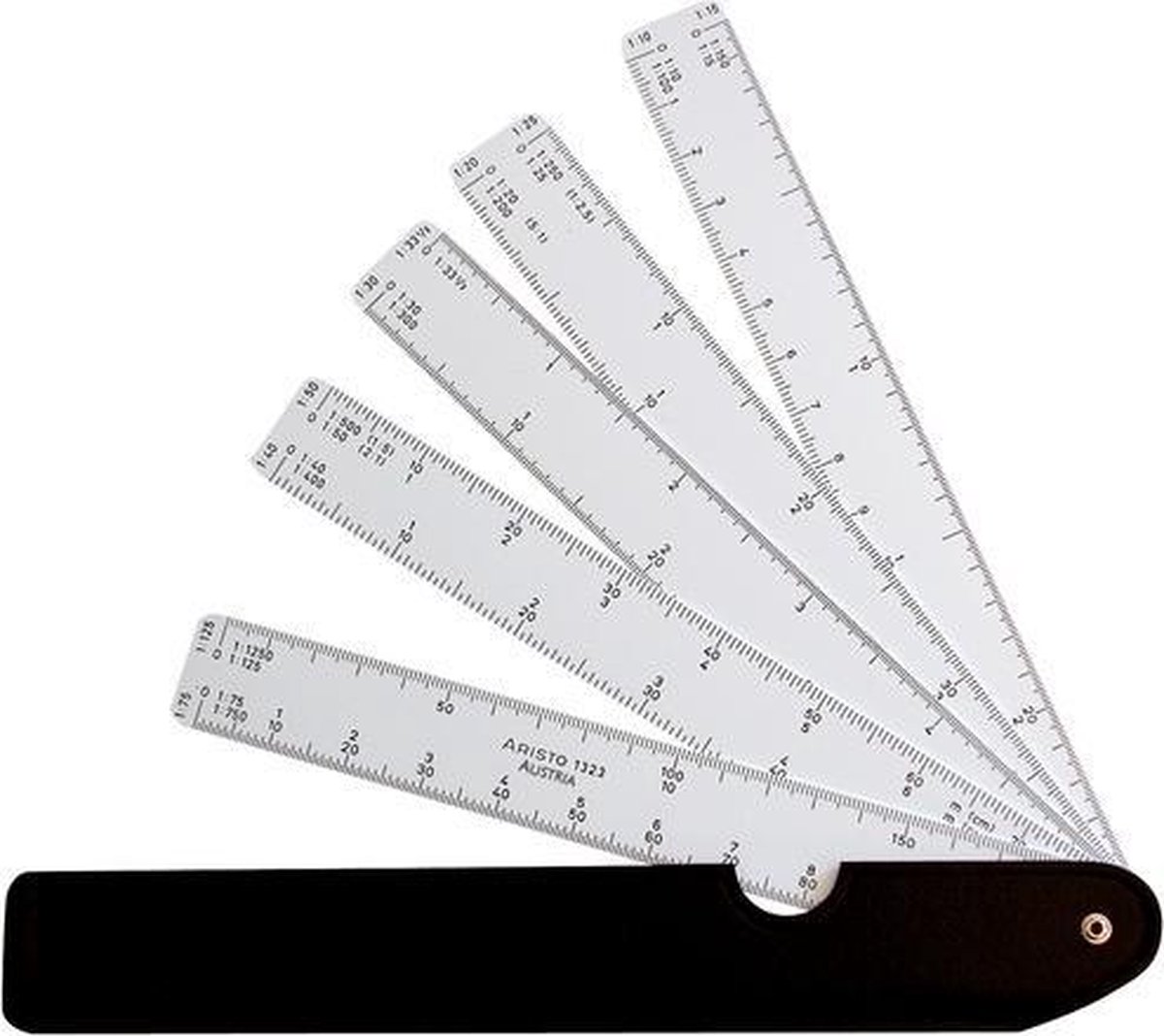 Règle à échelles Faber-Castell Triangulaire Blanc 30 cm (10 Unités)