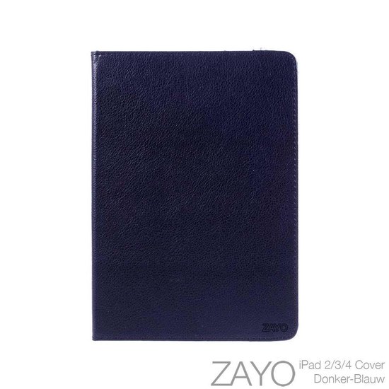 360 graden draaibare cover - donker blauw - Apple iPad 2/3/4
