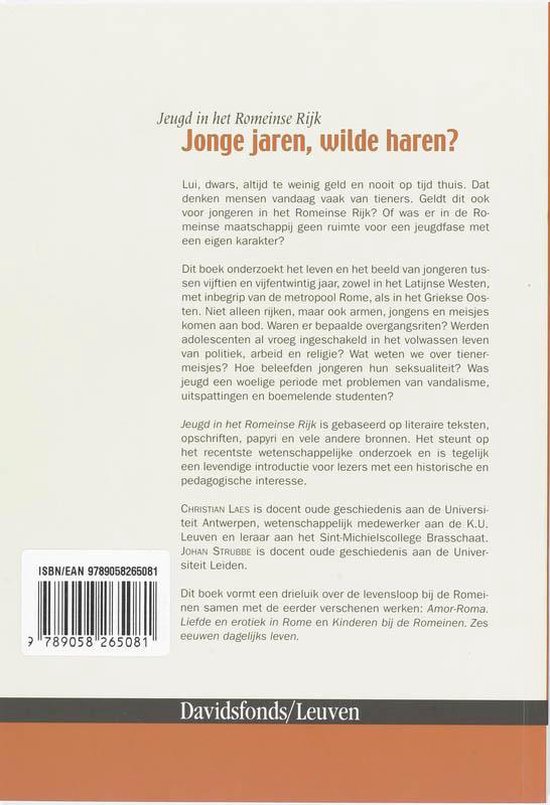 De jeugd in het Romeinse Rijk, Giovanni Peirs | 9789058265081 | Boeken ...