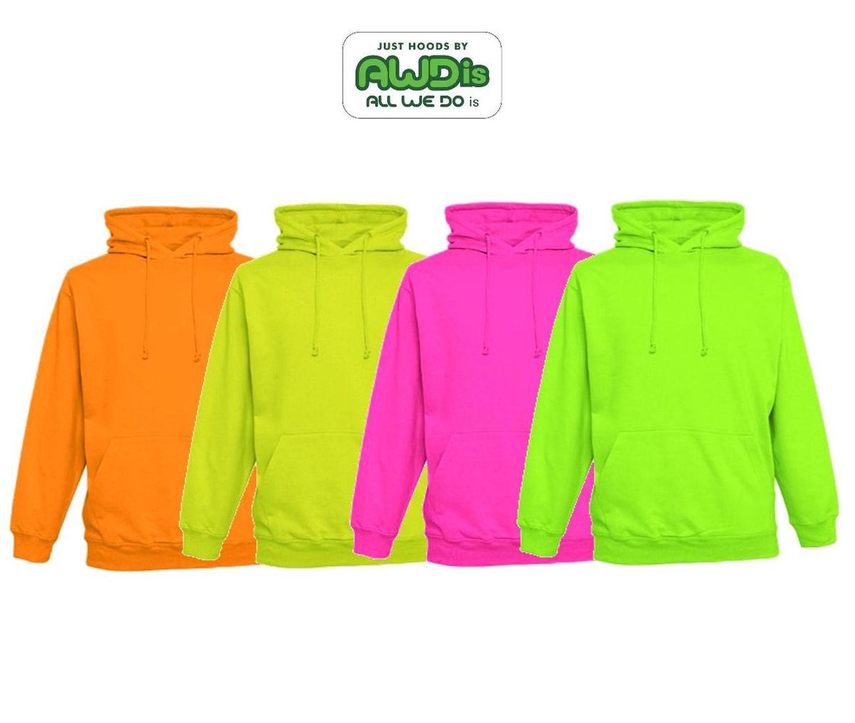 Electric hoodie Kleur Electric Roze Maat XL bol