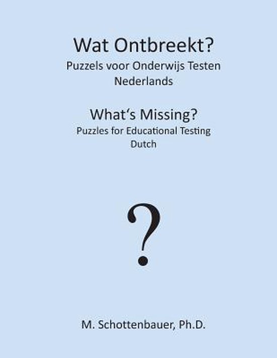 Wat Ontbreekt? Puzzels voor Onderwijs Testen - cover