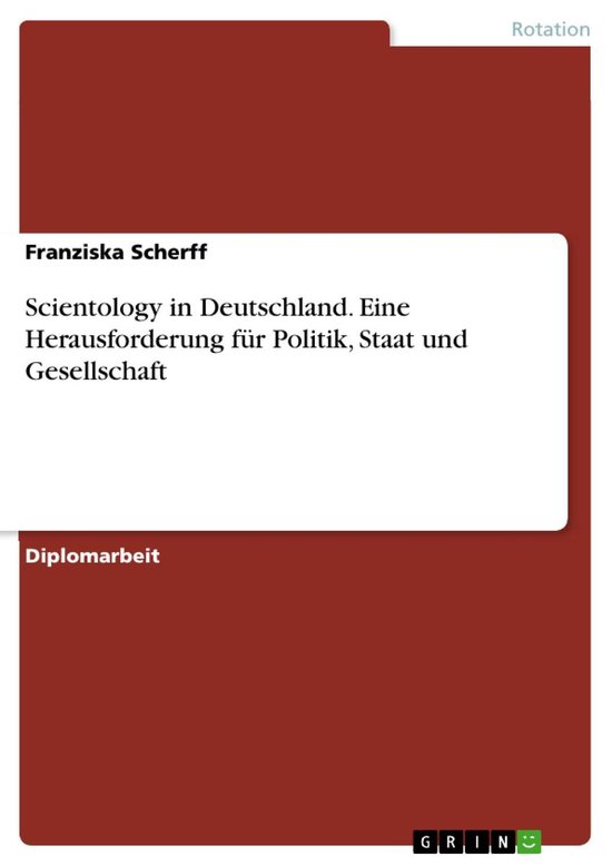 Scientology in Deutschland. Eine Herausforderung für Politi ... - cover