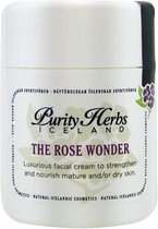 Purity Herbs - Rozenwonder - 100 % natuurlijke dag- en nachtcrème met IJslandse kruiden voor vermoeide droge huid & rijpere huid - 50ml pomppotje
