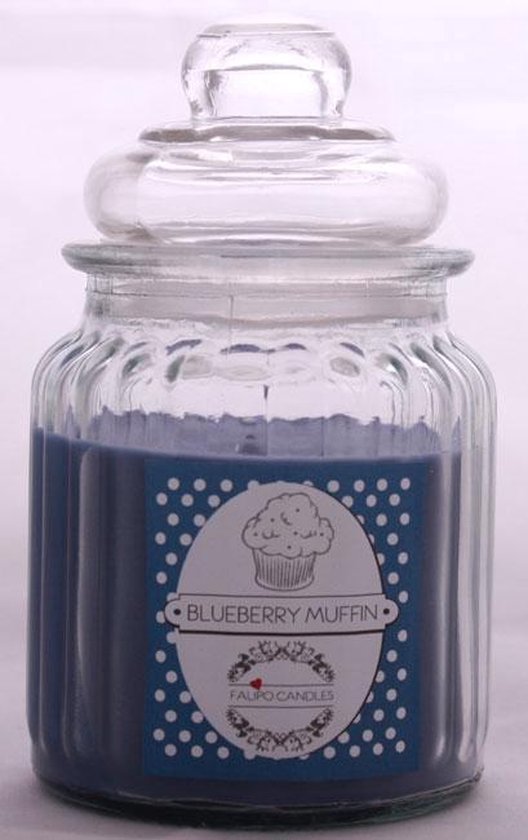 Geurkaars blueberry muffin groot (200ml)