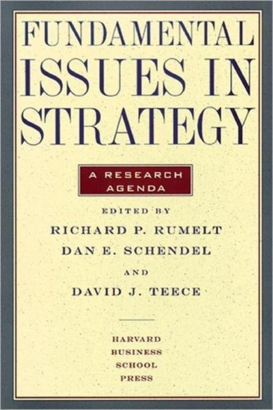 Fundamental Issues in Strategy - cover