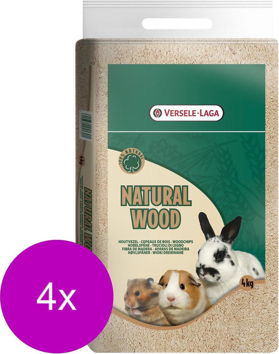 Versele-Laga Houtvezel Prespack - Bodembedekking - 4 x 4 kg