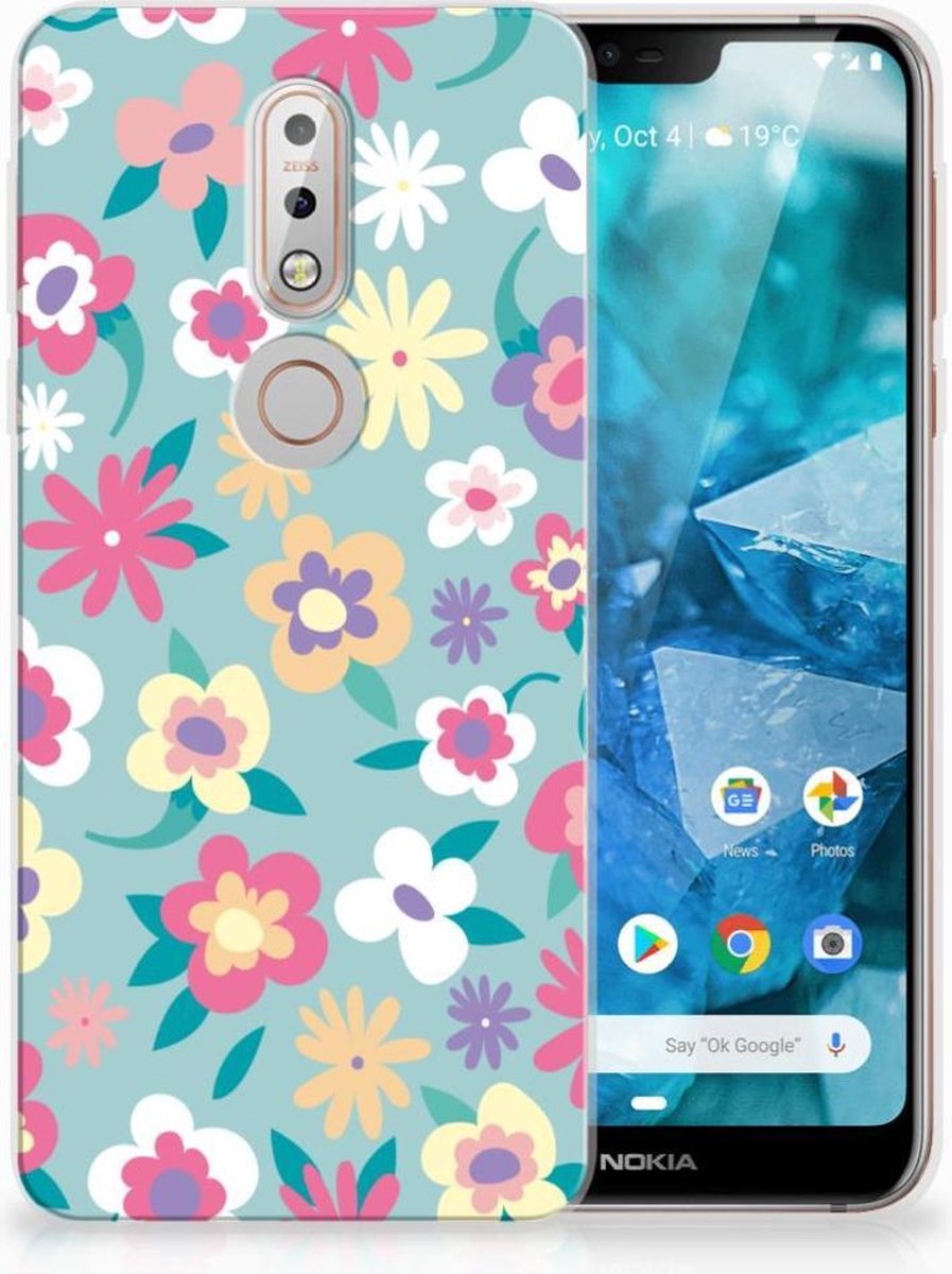 Nokia 7.1 TPU Case Flower Power