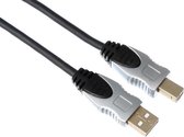 HQ - USB 2.0 A - B Kabel - Zwart - 5 meter