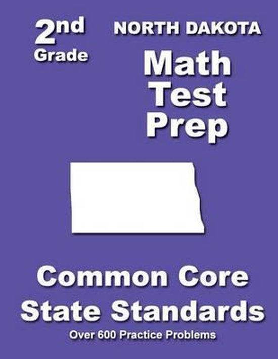 North Dakota 2nd Grade Math Test Prep - cover