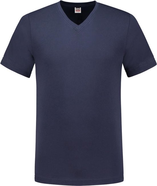 Tricorp 101005 T-Shirt Col V Slim Fit Blauw taille L.