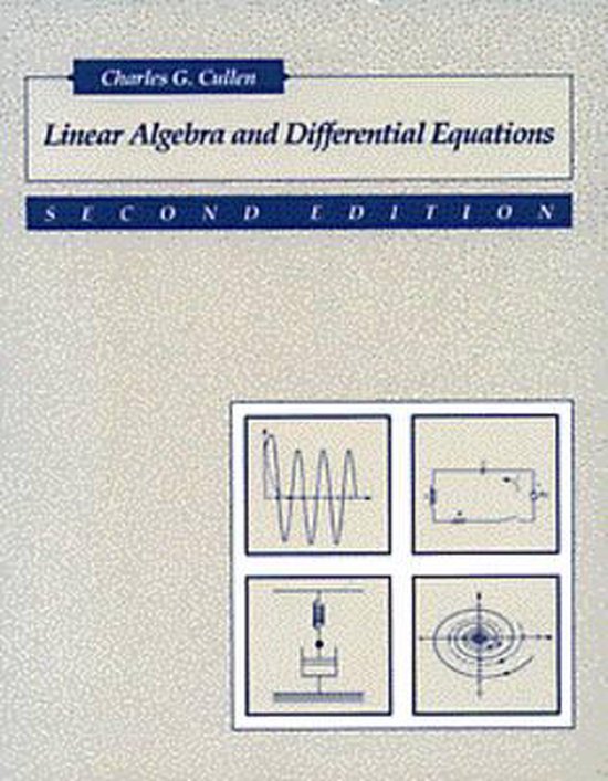 Linear Algebra and Differential Equations 9780534923716 Charles G