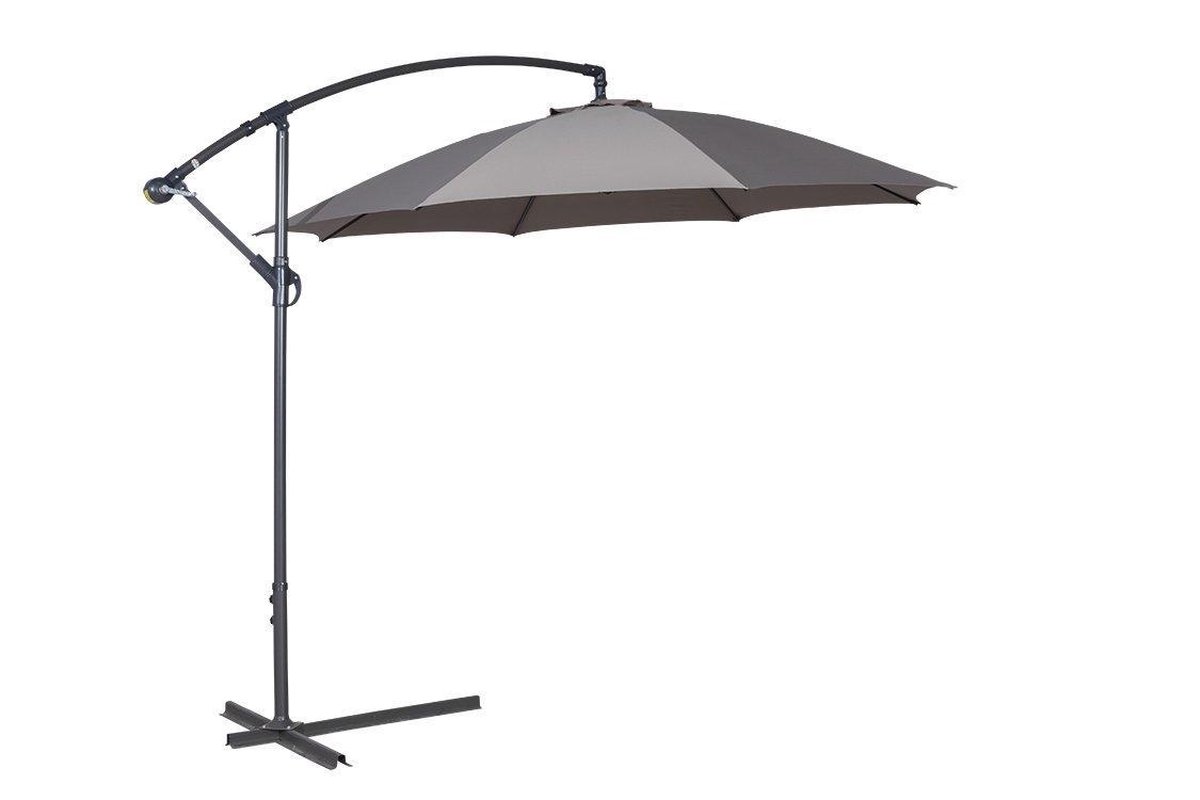 Garden Impressions - Parasol - Athene - Ø300 cm - Frame royal grey - Donkergrijs – foto 7